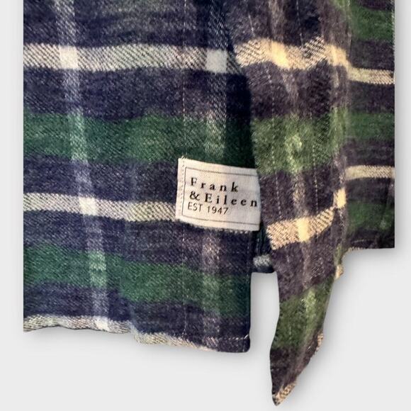 Frank & Eileen Barry Check Tailored Fit Cotton Button-Up Shirt Size Large - Picture 5 of 9